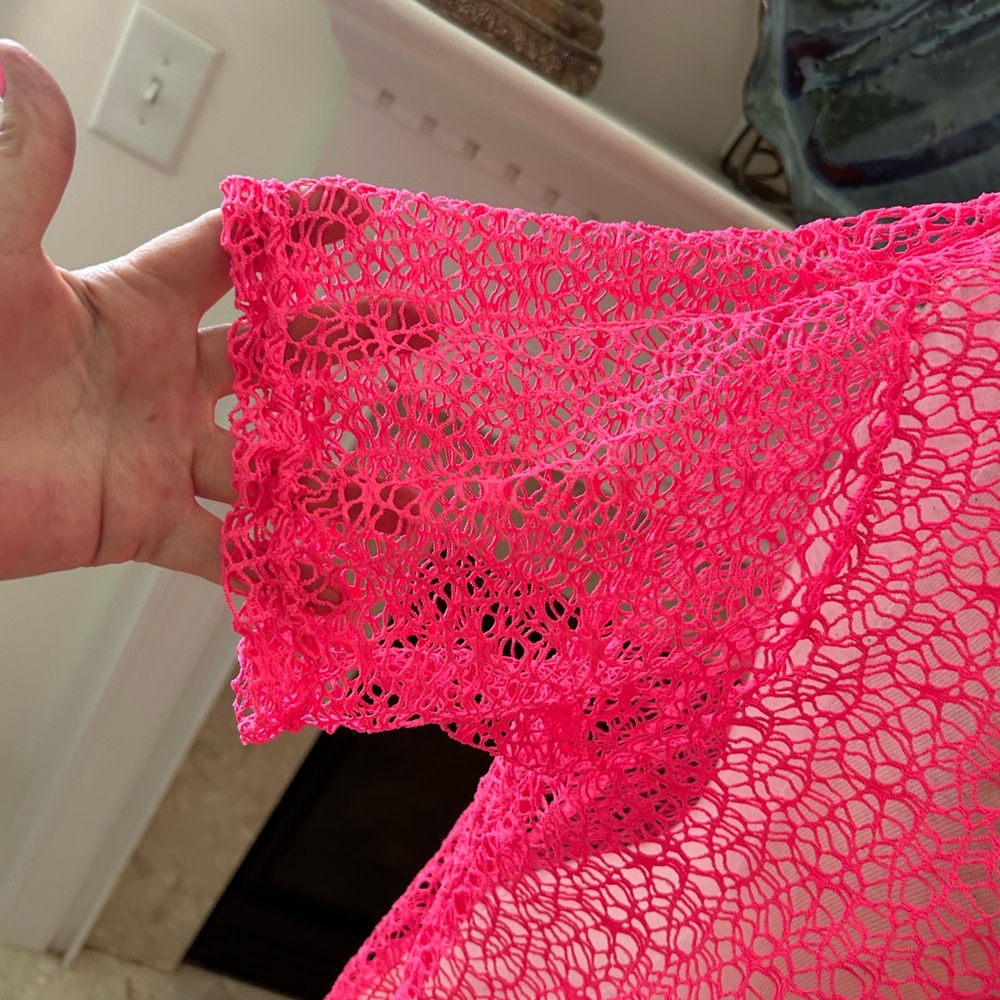 Ingear Resort Pink Lace Swim Cover-Up - Picture 3 of 7